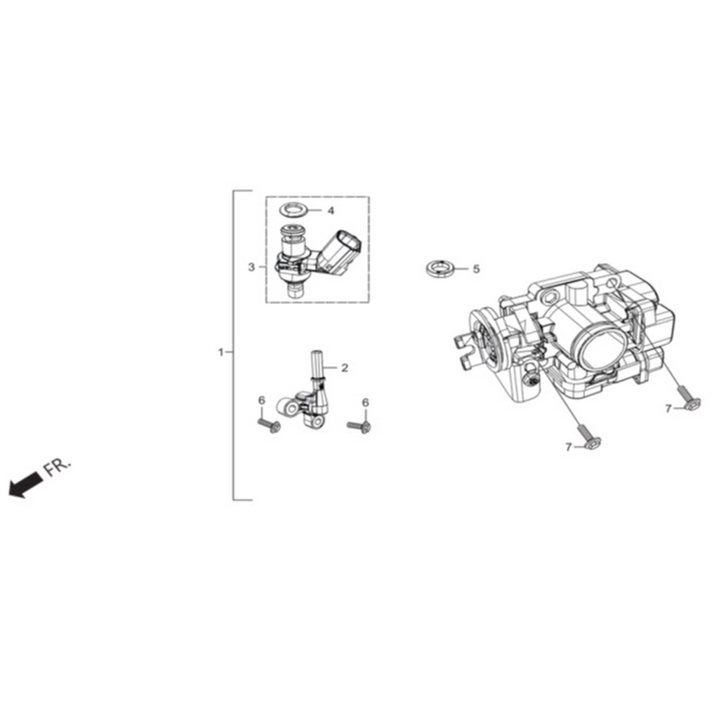 HERO DUET 125 ENJEKTOR KAPAK #HR-ORT F2790
